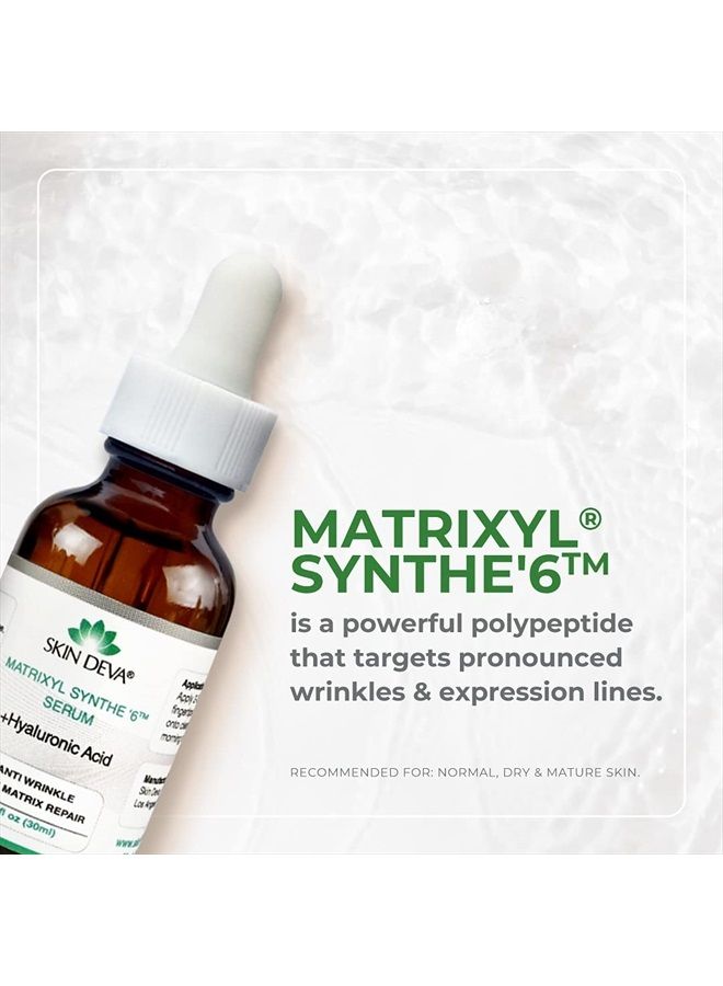 SKIN DEVA Matrixyl Synthe 6 Hyaluronic Acid Serum Anti Aging Serum Facial Serum Shrinks Pores and Contains Hyaluronic Acid Serum For Face To Keep Skin Hydrated - Image 4