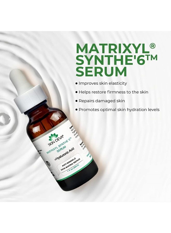 SKIN DEVA Matrixyl Synthe 6 Hyaluronic Acid Serum Anti Aging Serum Facial Serum Shrinks Pores and Contains Hyaluronic Acid Serum For Face To Keep Skin Hydrated - Image 2