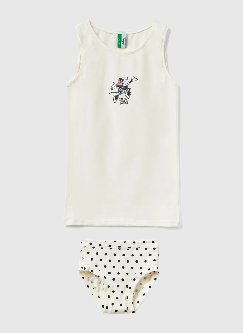 UNITED COLORS OF BENETTON Minnie Tank Top & Underwear Set