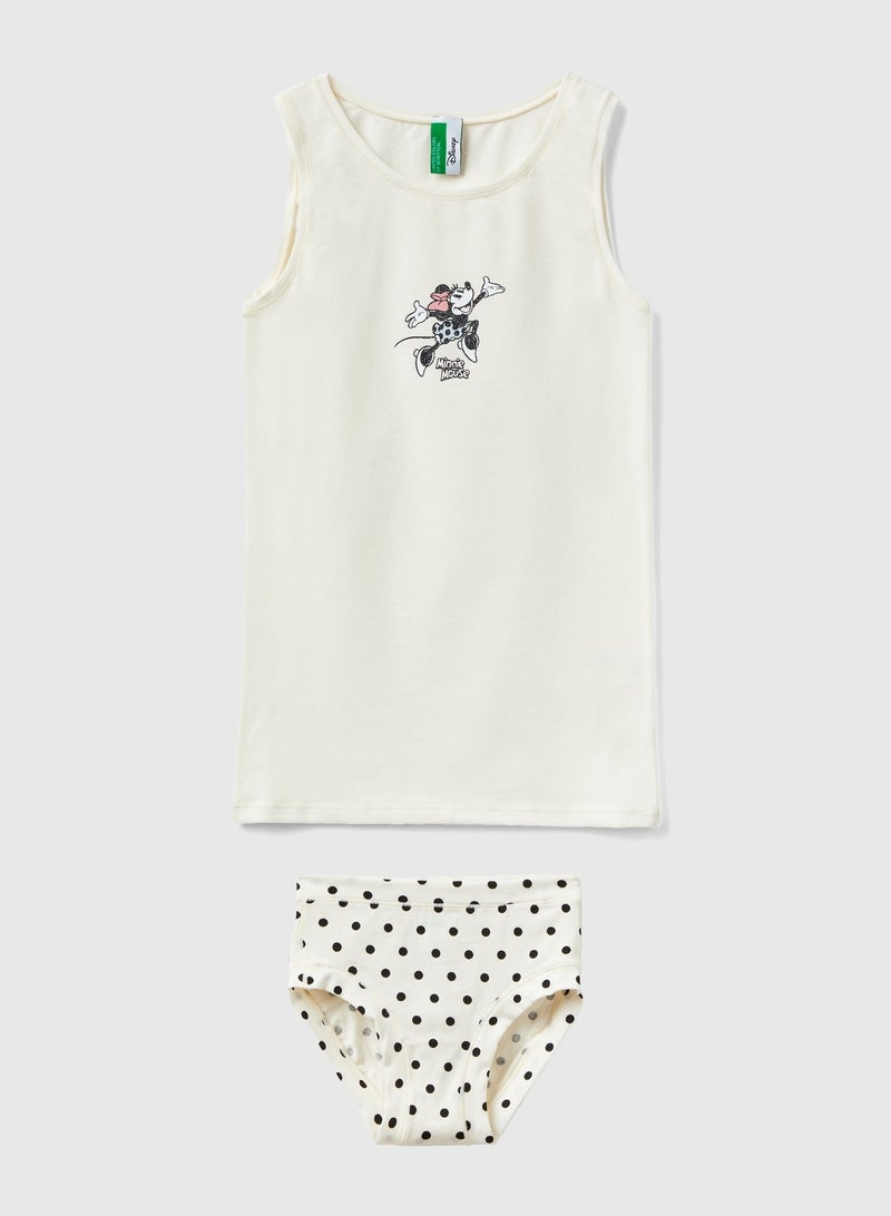 UNITED COLORS OF BENETTON Minnie Tank Top & Underwear Set 