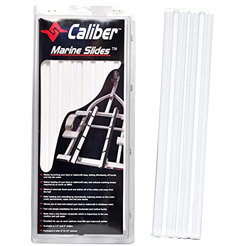 Caliber Marine Trailer Bunk Slides 23011, 3 x 15 inch, 10-Pack, White - Image 1