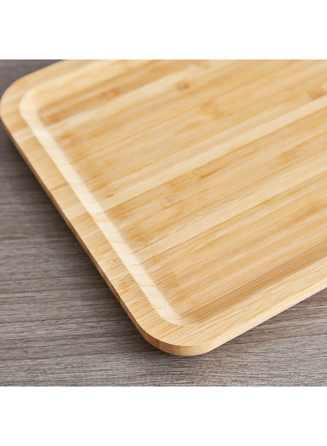 Home Box Bamboo Rectangular Tray 28 cm - Image 4