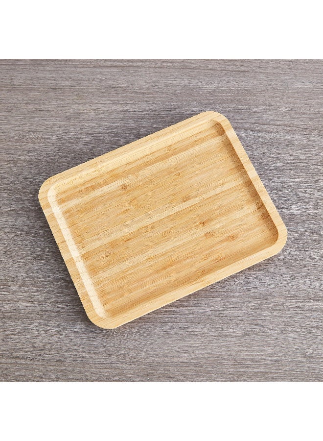 Home Box Bamboo Rectangular Tray 28 cm - Image 3