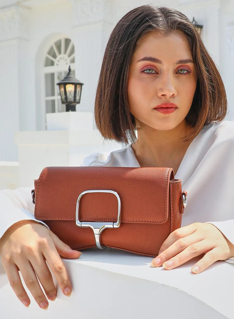Haute Sauce Flap Clasp Shoulder Bag