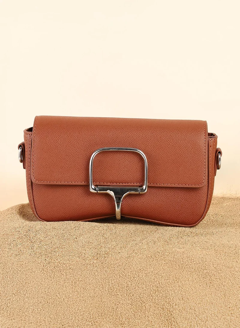 Flap Clasp Shoulder Bag