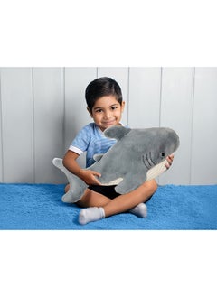 Toto Toys Plush Stuffed Shark – Popular Sea Creature White And Grey Size 55 cm  - Image 4