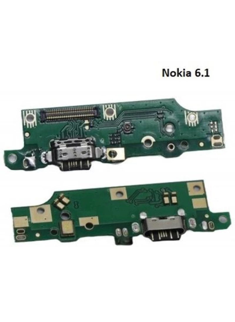 Generic - بوردة شحن قطعة غيار هاتف نوكيا Nokia 6 2018 (Nokia 6.1)  Plus Charging Port For Nokia 6.1 Dock Connector Type C ReplacemenFlex Cable Replacement for Nokia 6 2018 (Nokia 6.1)   TA-1045 - Image 1