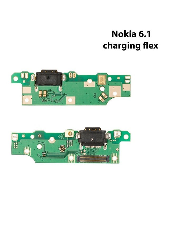 Generic - بوردة شحن قطعة غيار هاتف نوكيا Nokia 6 2018 (Nokia 6.1)  Plus Charging Port For Nokia 6.1 Dock Connector Type C ReplacemenFlex Cable Replacement for Nokia 6 2018 (Nokia 6.1)   TA-1045 - Image 1