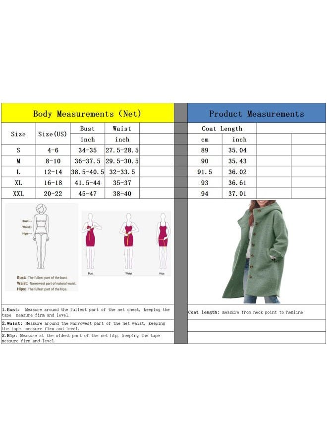 chouyatou Women's Winter Single Breasted Long Wool Coat with Hood Casual Wool Blend Trench Coat Jacket, Brown, XL - Image 4