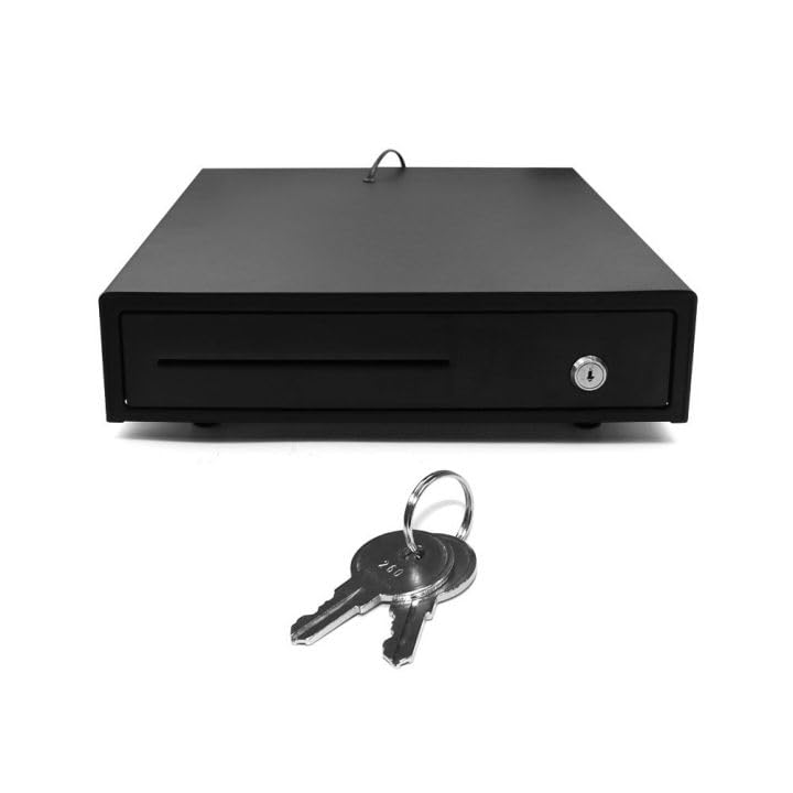 Kairos CASH GUARD PRO CURRENCY ORGANIZERCash Box with Key Security Safe Metal Locker Box Money Tray and Coin Register Storage Box - Image 1