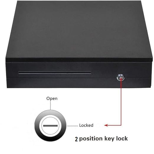 Kairos CASH GUARD PRO CURRENCY ORGANIZERCash Box with Key Security Safe Metal Locker Box Money Tray and Coin Register Storage Box - Image 4