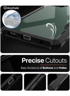 Case Up Case For Samsung Galaxy S23 Ultra Crystal Clear Tactical Back Cover Case With 360 Degree Protection, Shockproof Bumper Protective Phone Cover, Anti-Scratch Hard PC Back (Clear)  - Image 5