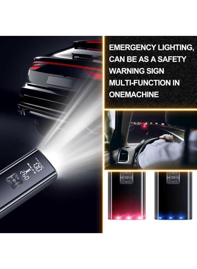 Portable Tire Inflator - Digital Pressure Detection, Long Battery Life, LED Light - Electric Air Compressor for Car Tires (150PSI), Bikes - Auto Pump Tyre Inflator 【2024 Upgrade】 - Image 2