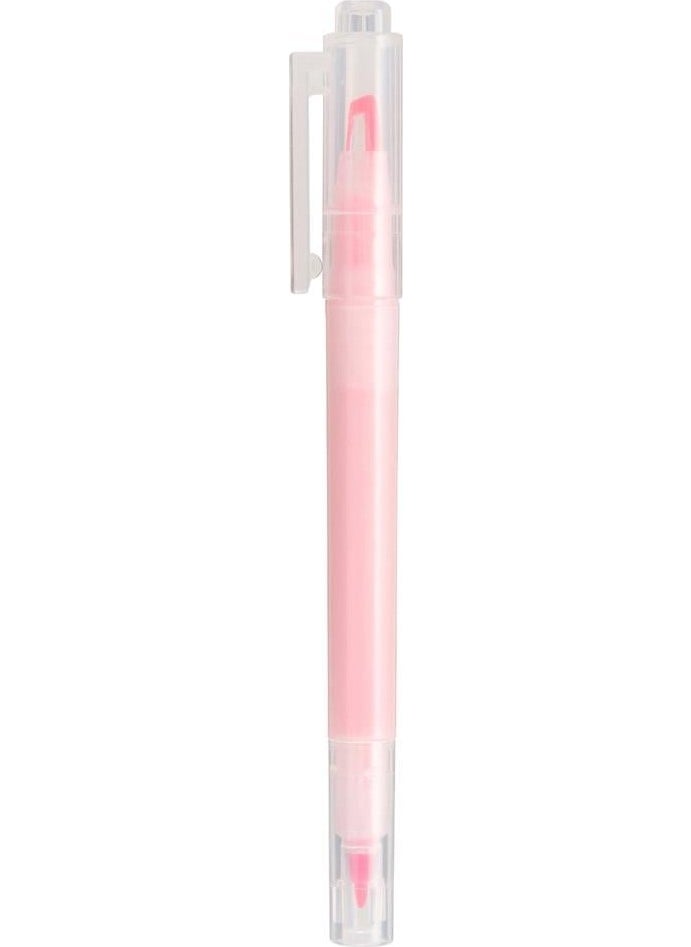 MUJI Double-Sided Neon Pink Highlighter  - Image 1