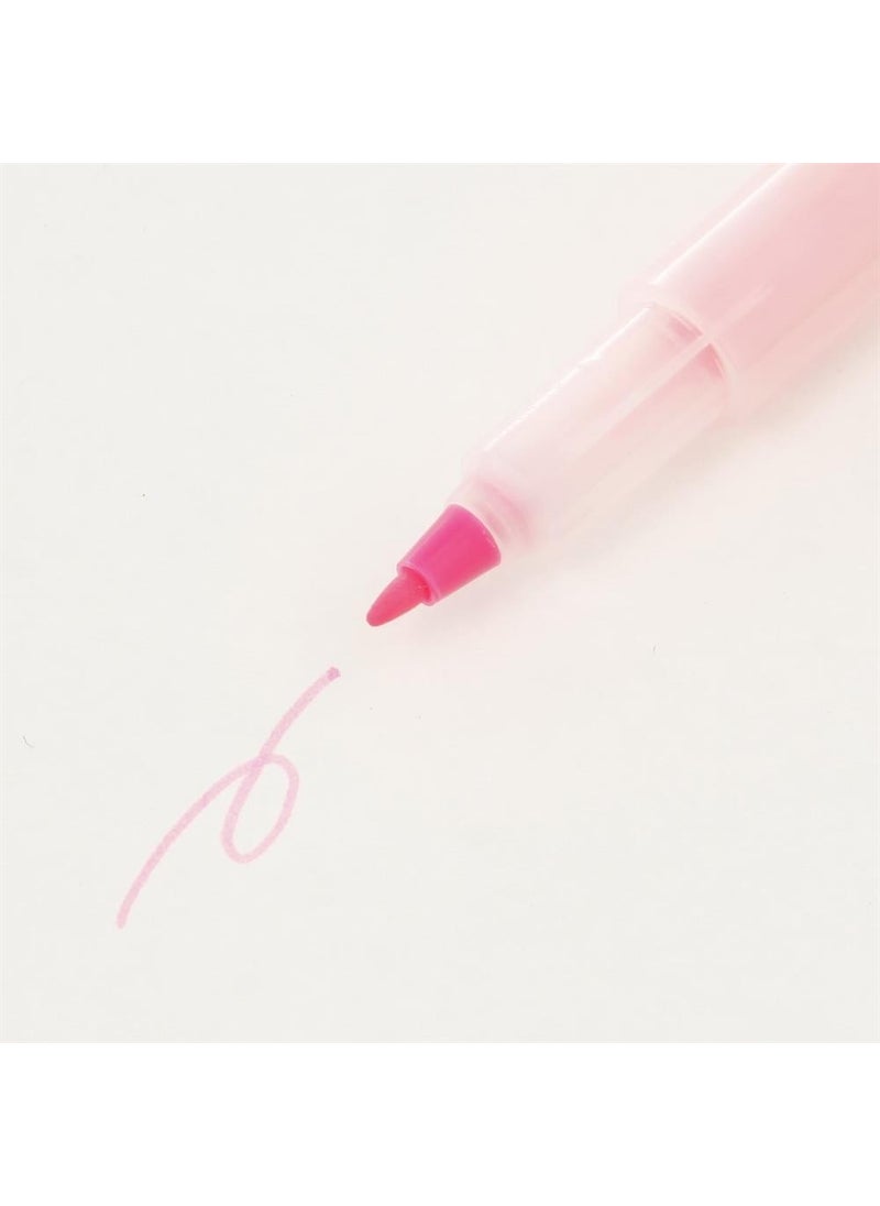 MUJI - Double-Sided Neon Pink Highlighter - Image 1
