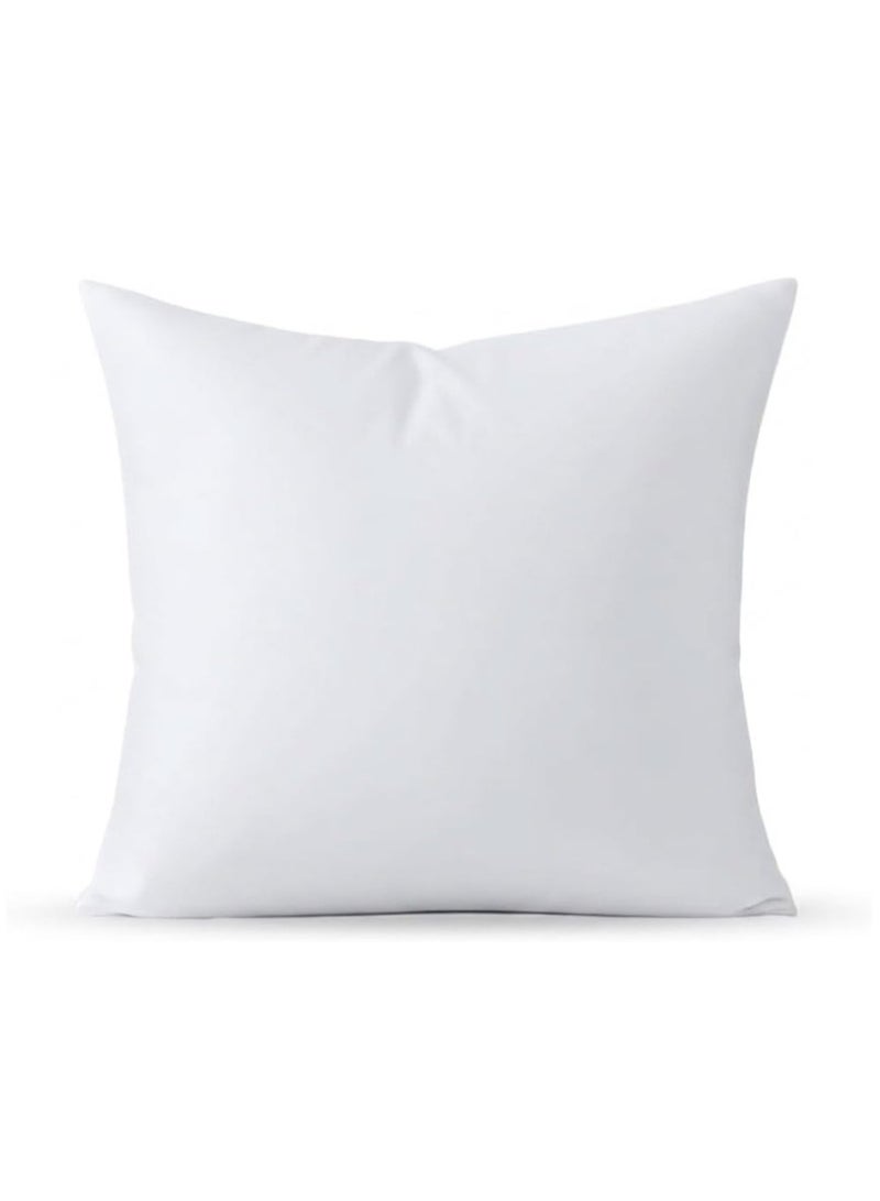 45x45cm Cushion Inner Pillow | Soft 144 TC Fabric | 450g Fluffy Polyester Fiber Filling | 500g Decorative Cushion Insert for Sofa, Bed, Couch & Home Decor