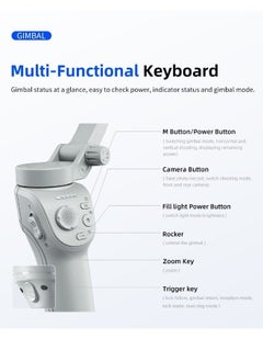Generic Gimbal Stabilizer for Smartphones, 3-axis Phone Gimbal for Android & iPhone, Phone Stabilizer for Video Recording with Face/Object Tracking  - Image 5