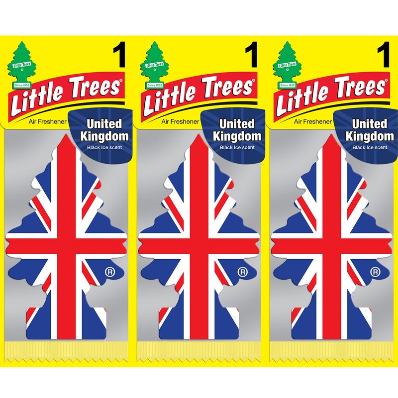 Little Trees Air Freshener Tree LTZ087, Black Ice Fragrance For Car Home Boat Caravan - Triple Pack - Image 2