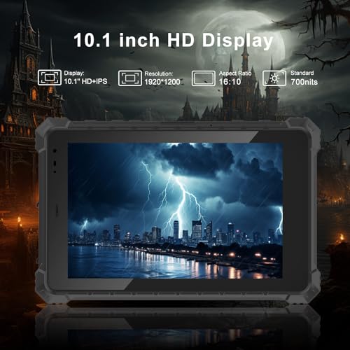 CENAVA Rugged Tablet W10N,10.1 Inch Windows 11 Pro,8GB+128GB,Intel N5100,IP68 Waterproof,700nit Sunlight Readable,4G,LTE,GPS,WiFi 6 Heavy Duty Industrial Outdoor Work Tablet PC - Image 4