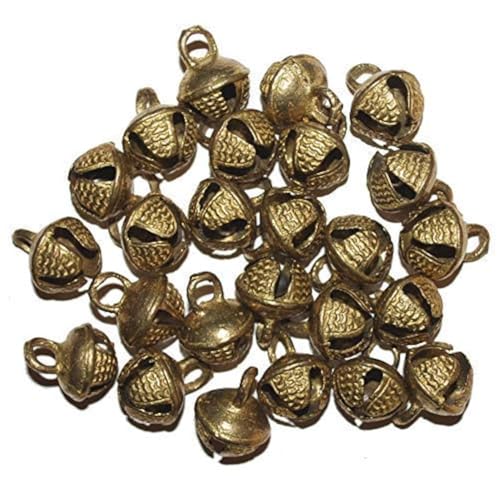 UAPAN Brass Ghungroo Ankle Bells Loose Beads (100 Nos) - Image 1