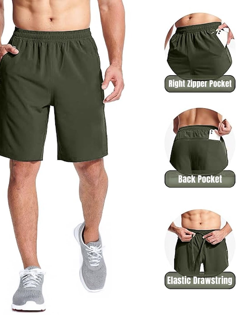 NOBERO Olive Green Regular Fit Shorts for Men - Image 4