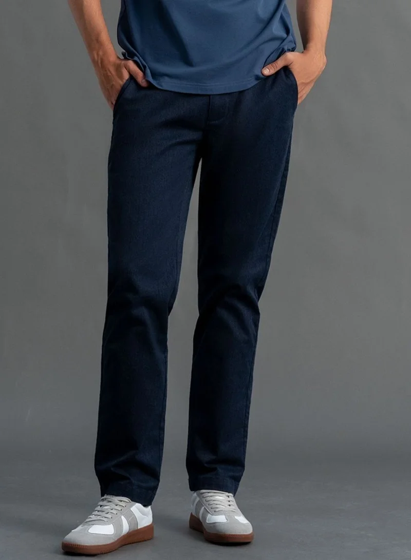 GIORDANO Men’s Low Rise Slim Tapered Cotton Stretch Twill Khakis