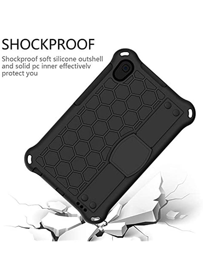 HuHa - Case for Samsung Galaxy Tab A 8.4 2020 Release SM-T307U, Kids Friendly Shockproof Hybrid Rugged 3-in-1 Layer Kickstand Full Body Protective Cover with Hand Holder/Shoulder Strap, Black - Image 1