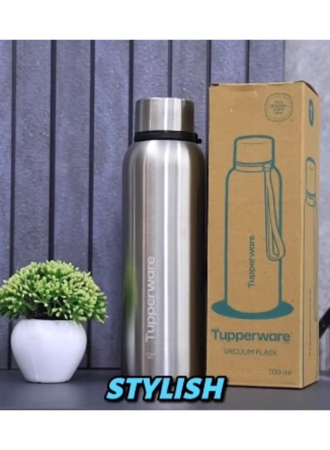 توبروير ترمس/قارورة عازلة للحرارة من تابروير أوريجينال من الفولاذ المقاوم للصدأ، ساخن وبارد، سعة 700 مل، جدار مزدوج، معزولة بالفراغ، تدوم 24 ساعة - Image 4