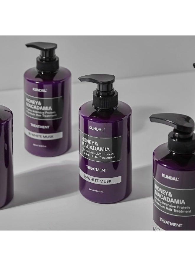 KUNDAL HONEY & MACADAMIA PROTEIN TREATMENT 500ML - WHITE MUSK - Image 3