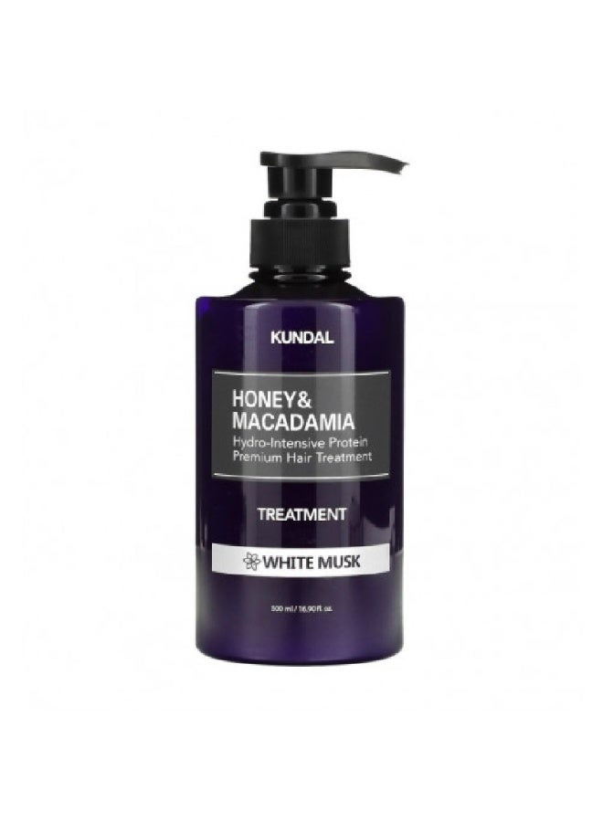 KUNDAL HONEY & MACADAMIA PROTEIN TREATMENT 500ML - WHITE MUSK - Image 1