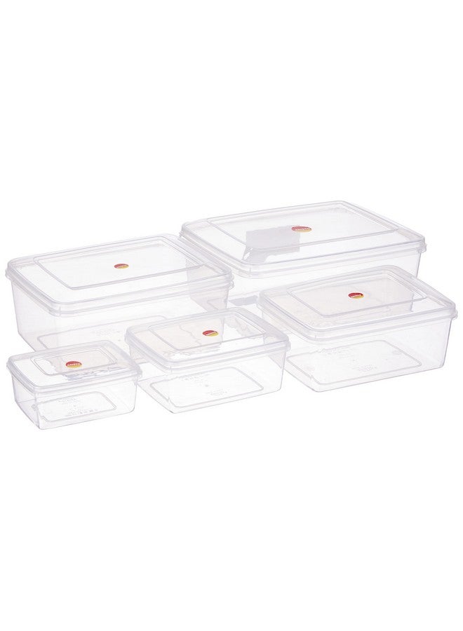 Aristo حاوية تخزين بلاستيكية أريستو كاتي - مجموعة من 5، قد يختلف اللون - Image 1