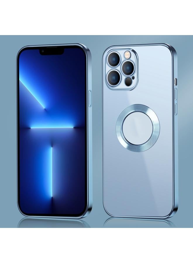 زبون جراب لهاتف iPhone 13 Pro بحافة مطلية بالكهرباء 9D بحلقة معدنية شفافة من البولي كربونات + جراب مقاوم للصدمات من مادة TPU - Image 1