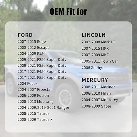 Anleecap Gas Cap Fuel Cap For Ford Lincoln Mercury 2004-2009 F150, 2007-2015 Edge, 2009-2020 F250 F350 Super Duty, 2017-2021 F450 F550, 2006-2007 Fusion, 2004-2007 Freestar, 2006-2009 Ranger, FC1089 - Image 2