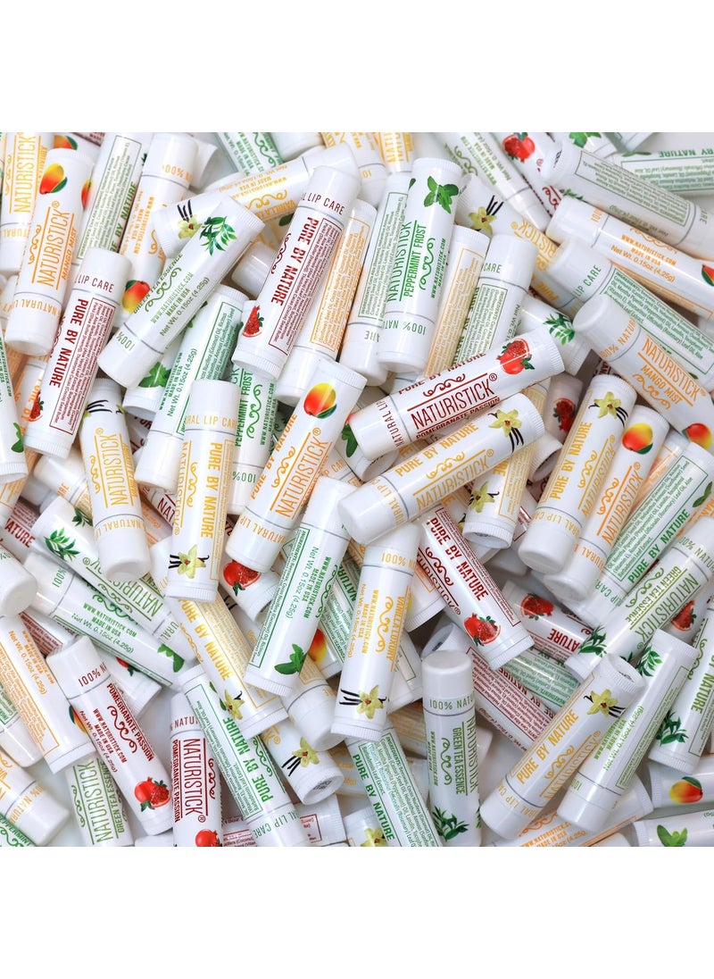 Naturistick - 155Pack Lip Balm in Bulk by Naturistick Assorted Scents 100 Natural Ingredients Best Beeswax Chapstick for Dry Chapped Lips Made in USA - Image 1