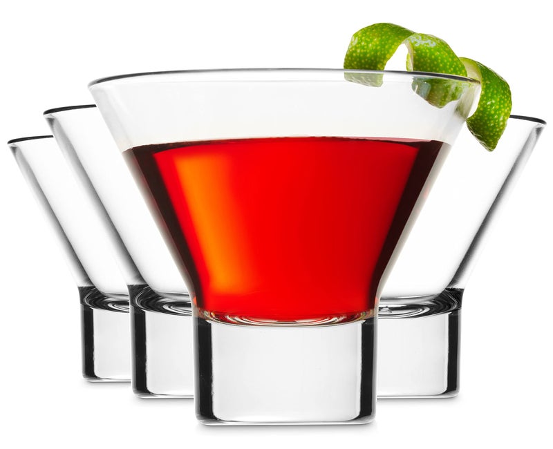 Godinger Godinger Martini Glasses Italian Cocktail Glasses Dessert Cups Set of 4 8oz  Made in Italy 