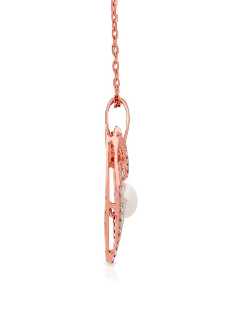 Malabar Gold and Diamonds 18 Carat 750 Purity Rose Gold Pendant MRGHTH082PN1 - Image 3