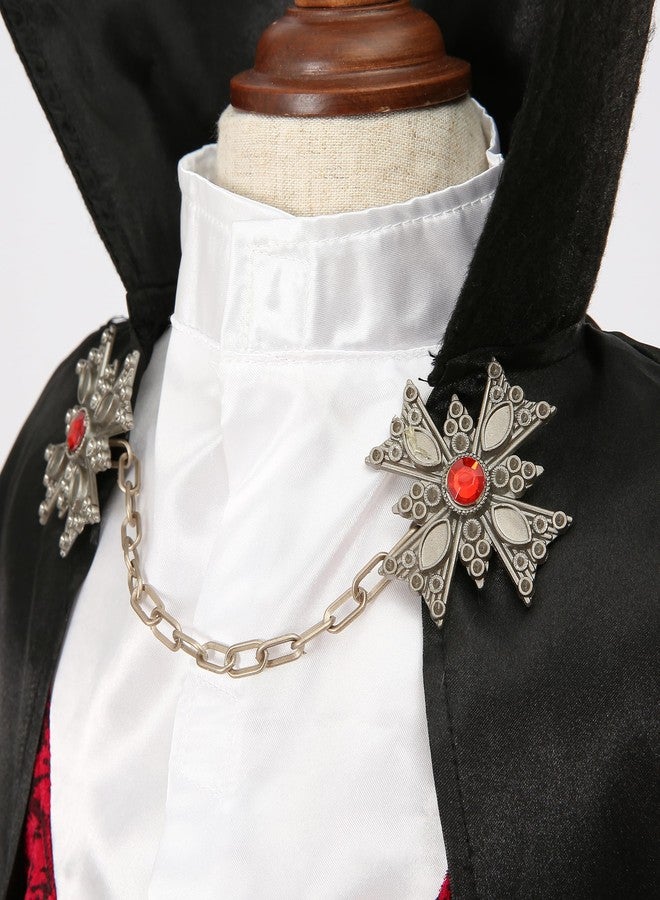 Sincere Party Boy's Vampire Costume Halloween Deluxe Dracula Costume for Kids,Top,Pants,Cape All In (8-10) - Image 5