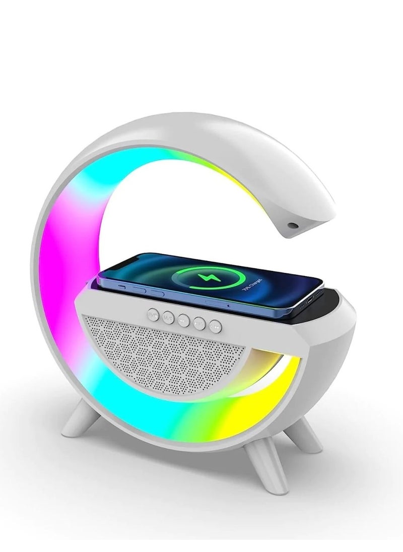 إيروريكس - 3 في 1 مكبر صوت محمول G500 Led للشحن اللاسلكي، تصميم فريد وجودة صوت رائعة - Image 1