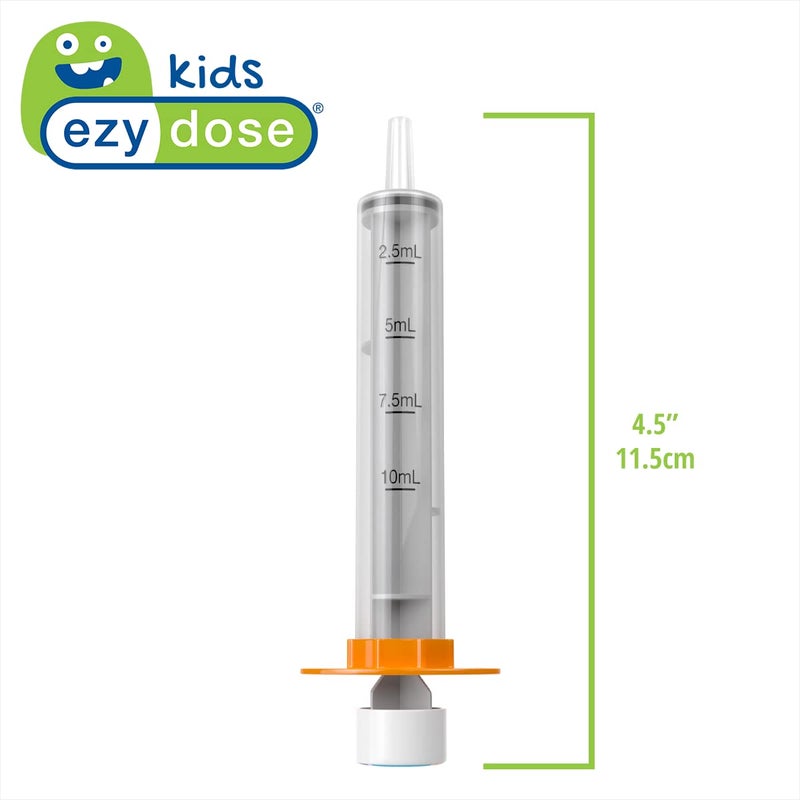 EZY DOSE Kids Baby Oral Syringe & Dispenser, True Easy Design for Liquid Medicine,Tylenol, Motrin, Easy to Administer, Accurate Dosing,10 mL/2 TSP Color Coded, BPA Free, Pack of 3 - Image 2