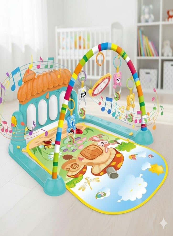 SHUDAUSHI 3 in 1 Baby Play Mat Gym & Fitness Rack with Hanging Rattles Lights & Musical Keyboard Mat Piano Multi-Function and Play Multi-Function ABS High Grade Plastic Piano Baby Gym and Fitness Rack Products - Image 5