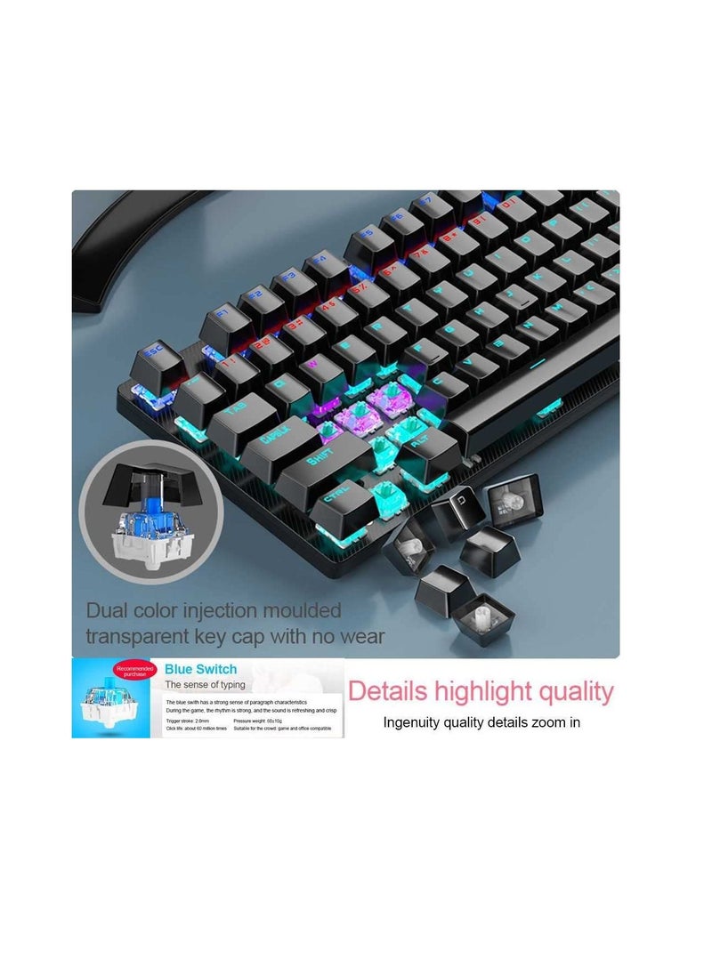 Aula AULA S2022 Mechanical Gaming Keyboard BLACK COLOR - BLUE SWITCH