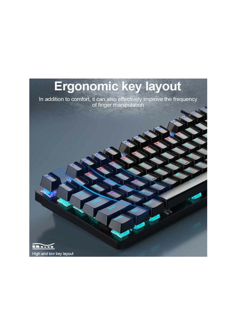 Aula AULA S2022 Mechanical Gaming Keyboard BLACK COLOR - BLUE SWITCH