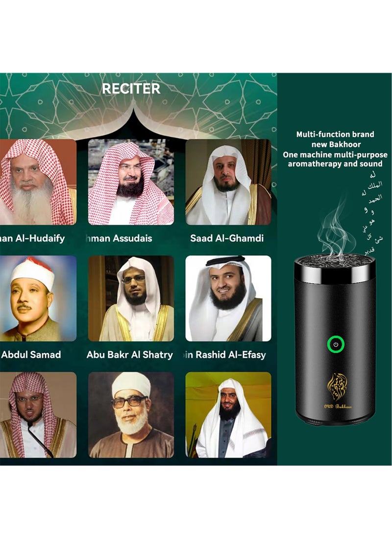 APP Control Quran Bluetooth Speaker Car Incense Burner