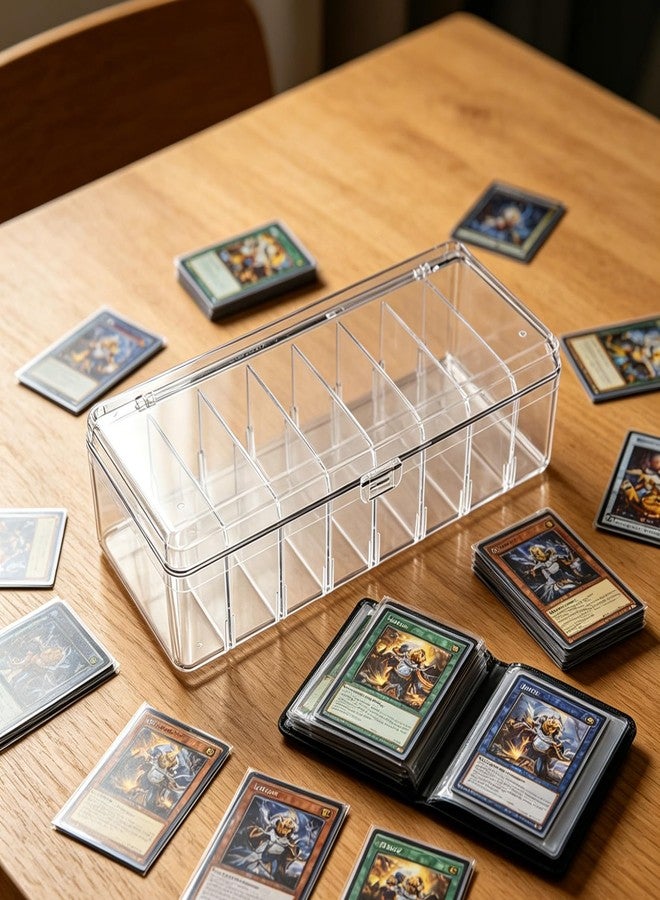 LuckyVin Acrylic Storage Box Clear High Transparency Organizer Ideal for Home Office Desk Accessories Acrylic Organizer Box with Lid Multi Purpose for Classroom Makeup Craft Supplies and More (1) - Image 3
