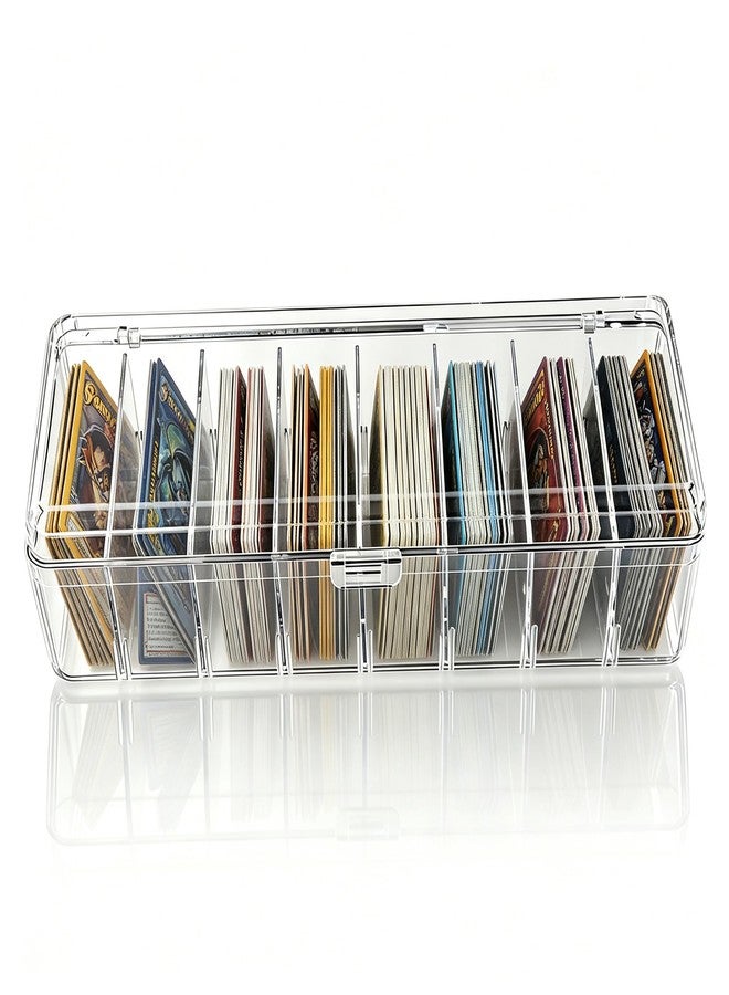 LuckyVin Acrylic Storage Box Clear High Transparency Organizer Ideal for Home Office Desk Accessories Acrylic Organizer Box with Lid Multi Purpose for Classroom Makeup Craft Supplies and More (1) - Image 2