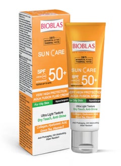 BIOBLAS Sun Care Aqua Fusion Fluid Cream SPF 50+ for Oily Skin - 50 Ml 