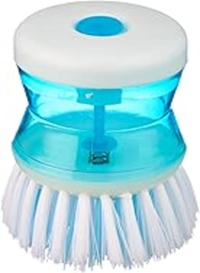 Plastic Circular Cleaning Brush with Water Tank - Multi Color 