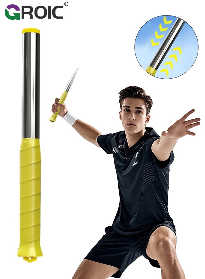 GROIC Badminton Racket Power Trainer with Magnetic Sound Feedback, Portable Whipping Force Practice Tool for Beginners & Enthusiasts, Anti-Slip Handle - Image 1