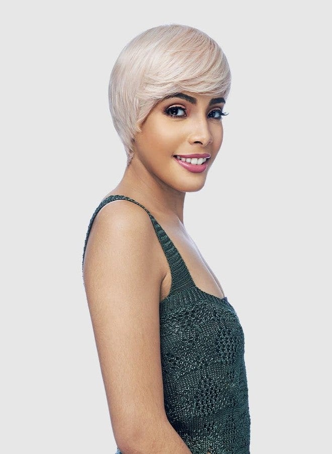 Vanessa Fashion Wigs Short Length Straight Hair Style Heatwave Synthetic Wigs - AKSA (1B) - Image 2