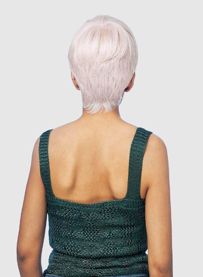 Vanessa Fashion Wigs Short Length Straight Hair Style Heatwave Synthetic Wigs - AKSA (1B) - Image 3
